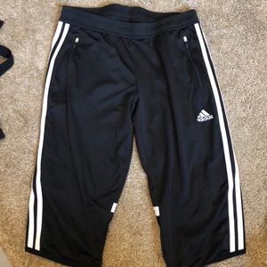 Black adidas tiro 3/4 pants
